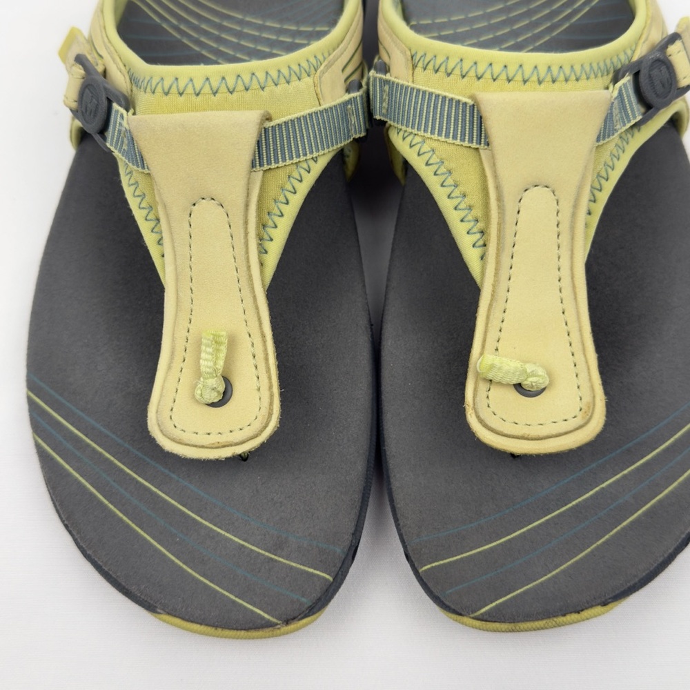 Merrell Women’s Pansy Citrus Thong Flip Flop Walking Sandals Green Gray US 7 - Picture 3 of 14
